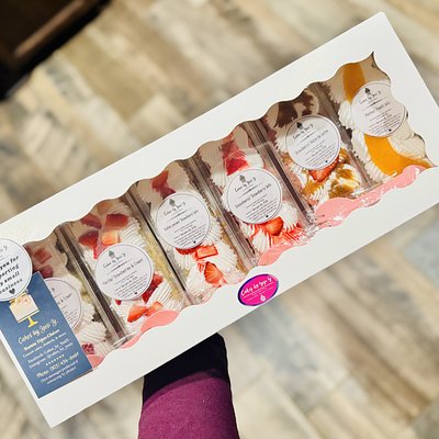 Cake Sampler Box 6ct