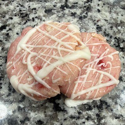 White Chocolate Cherry Shortbread Cookie 