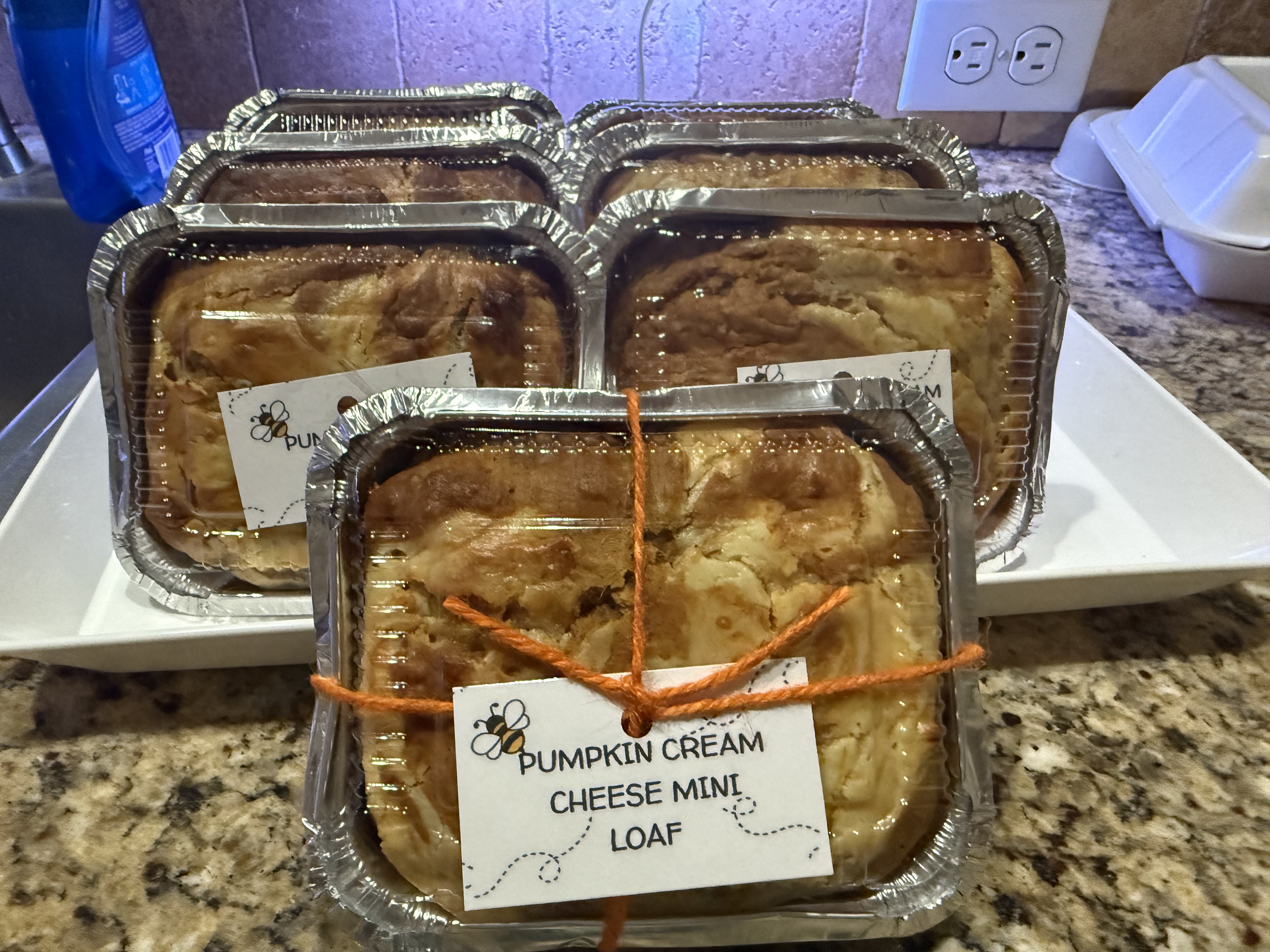 Pumpkin Cream Cheese mini Loaf 