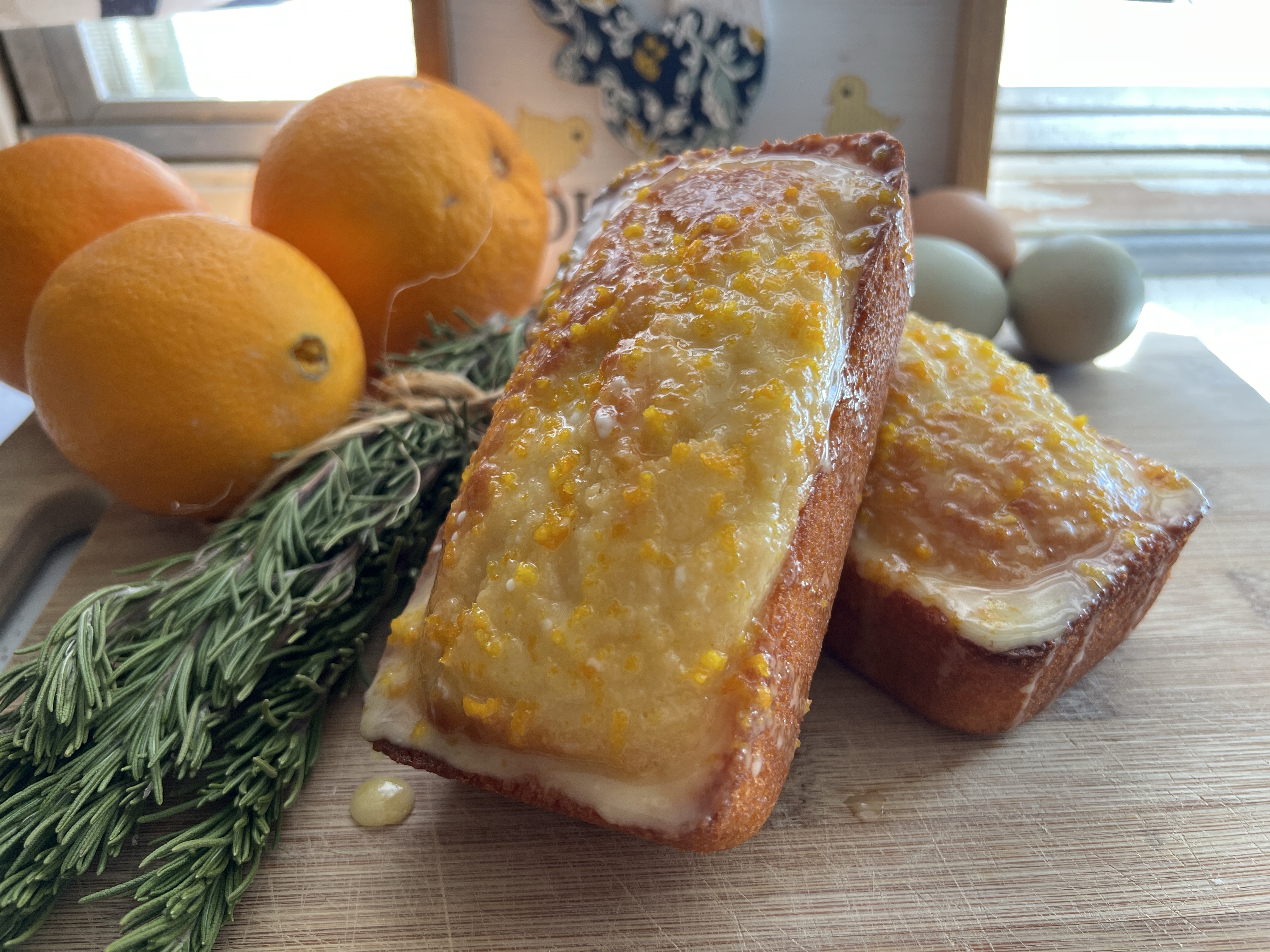 Orange Sunrise Loaf W/ Orange Glaze