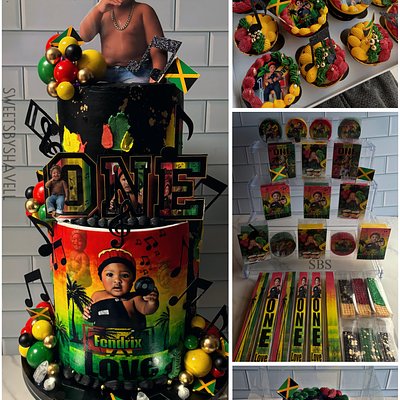 •Monster Package•  Custom Two Tier Cake 3 Dozen treats                (Treats  Offer)• Rice Crispy Treats•Oreos ••Donuts •BP Shooters • Cupcakes • Pretzels