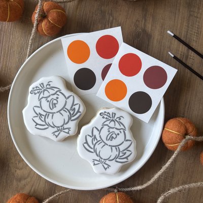 Paint Your Own Turkey Cookie Set