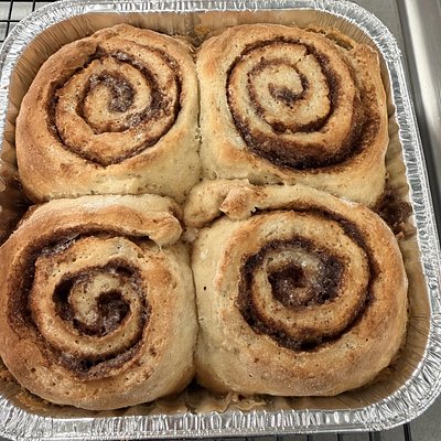 Homemade Cinnamon Rolls - Orders Require 24hrs Notice Before Pick Up. 