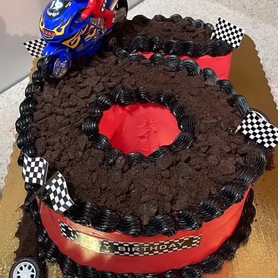 large Single Number cake