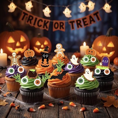 6 Cupcakes Box Halloween 🎃 