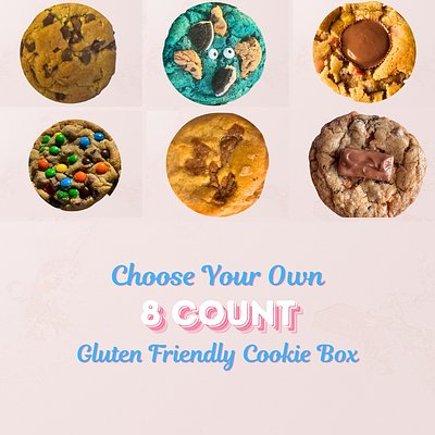 Choose Your Own Gluten Friendly Cookie Box: 8 Count