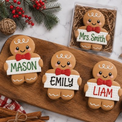 Personalized Ginger Bread Man Cookie 