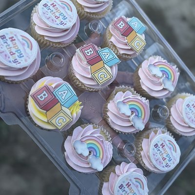 8” Cake with Cupcake Special 