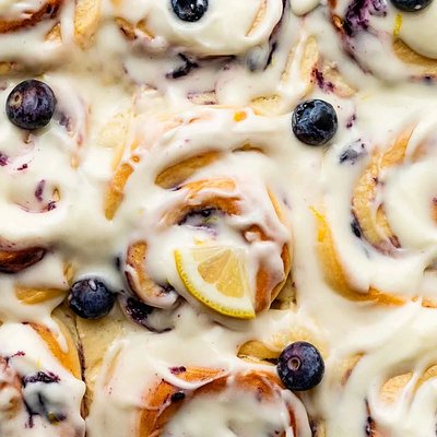 Lemon Blueberry Sweet Rolls (6 Servings)