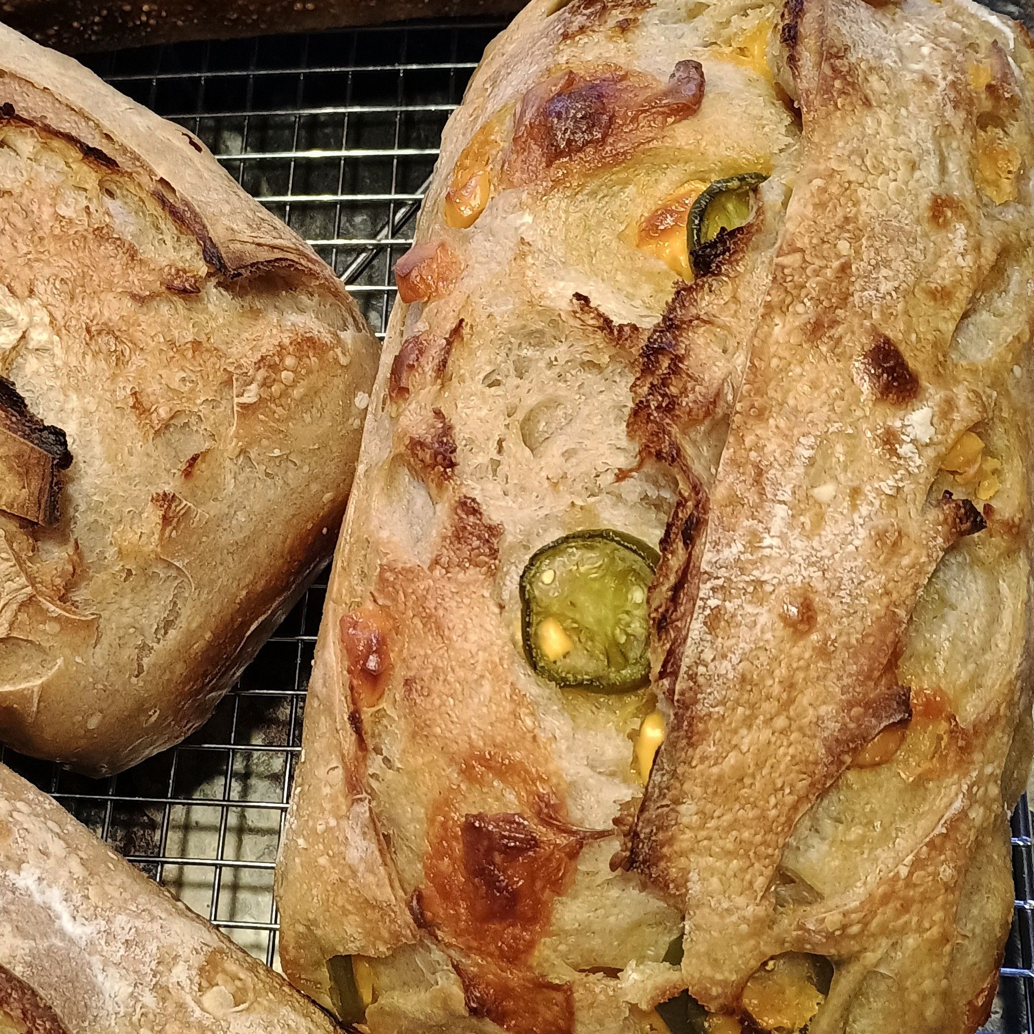 Jalapeno Cheddar Sourdough Loaf