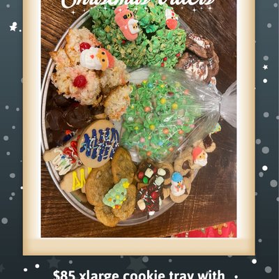 X-Large Cookie Tray With Sugar Cookie Tree 
