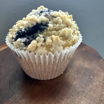 Blueberry Stuffed Streusel Muffins-Jumbo Single 