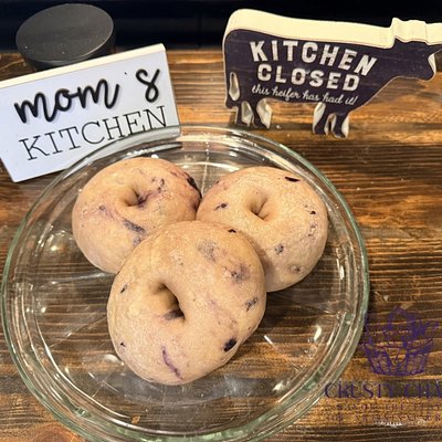 Sourdough Blueberry Bagels