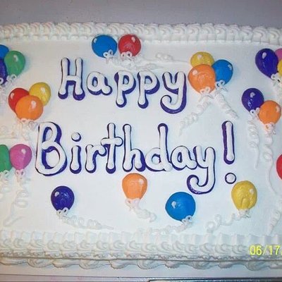 1/4 Sheet Cake 