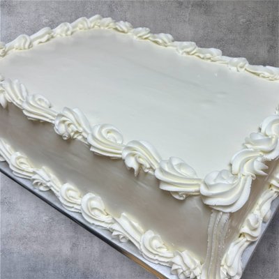 Double Layer Sheet Cake (serves 100) 