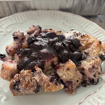 Blueberry Bread Pudding 