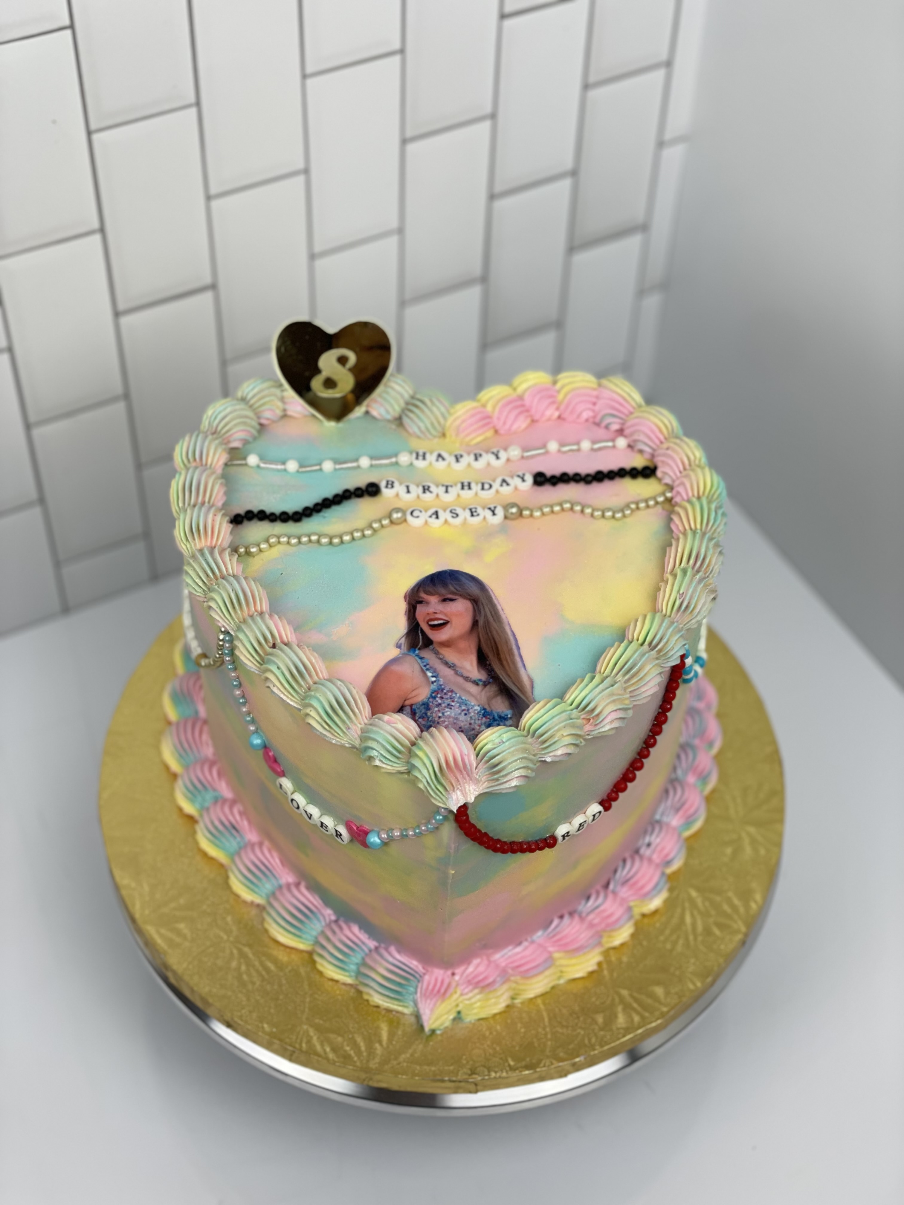 8in Heart Cake