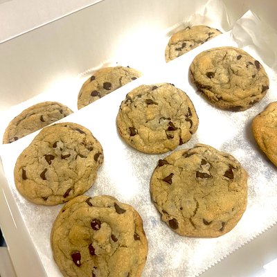 One Dozen Brown Butter Chocolate Chip Cookies 