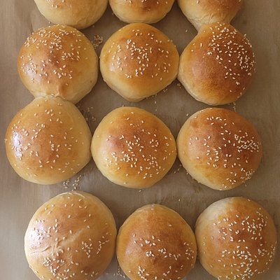 White Burger Buns