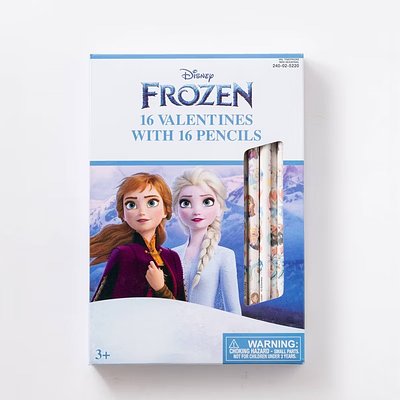 Frozen Vday Cards & Pencils