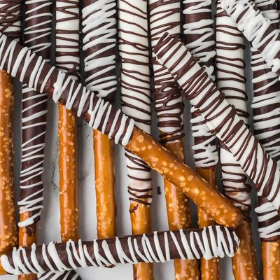 Decorated Pretzel Rods