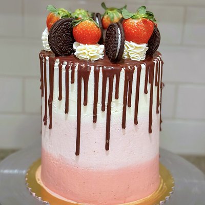 8” Double Barrel Cake (2-8” Stacked Cakes) Serves up to 44