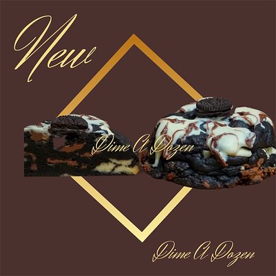 Soft Gooey Stuffed Oreo Cookie Top With Frosting Swirl Soft gooey stuffed Oreo cookie top with frosting swirl