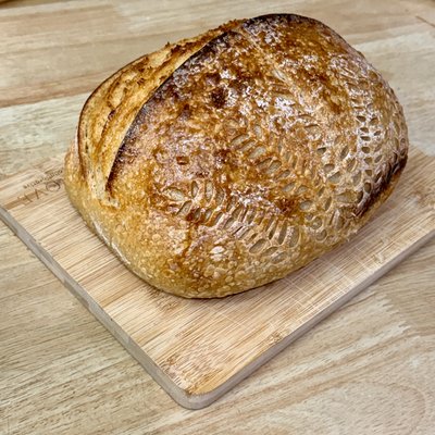 Lemon Vanilla Sweet Sourdough loaf