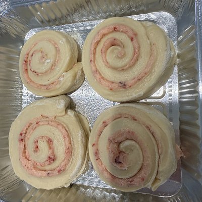 Individual Sourdough Strawberry rolls