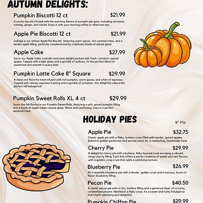 Holiday Menu 