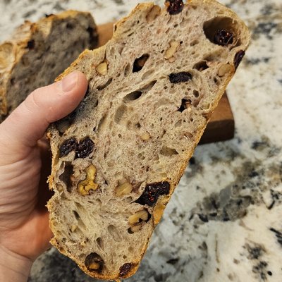 Cranberry Walnut Sourdough Loaf 