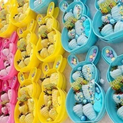 Variety Easter Bunnies Options Purple Pink Yellow And Blue