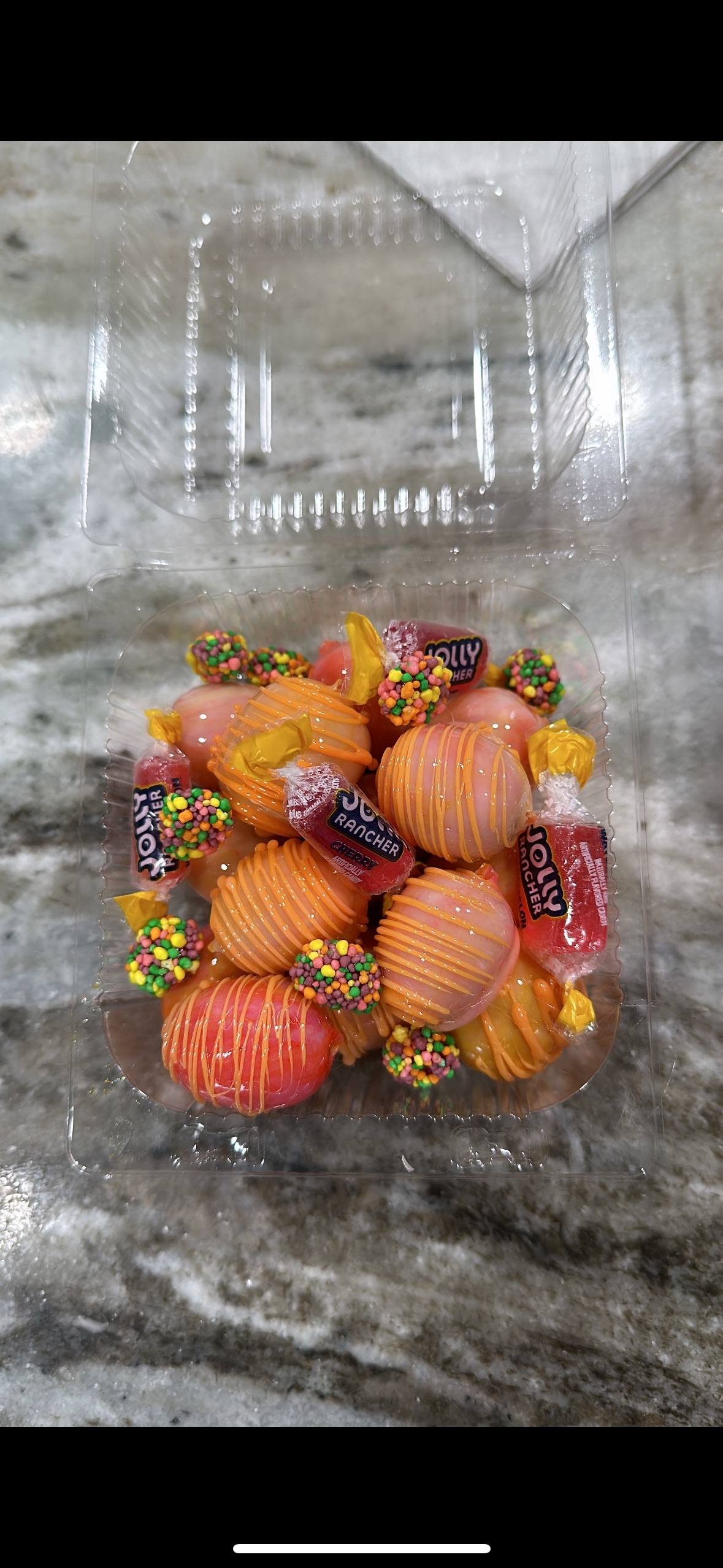 Small Tray Candied Grapes 