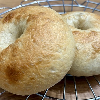 Plain Sourdough Bagels - 4 Count 