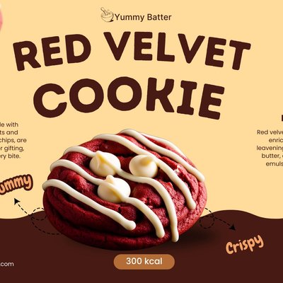 Red Velvet Jumbo Cookies