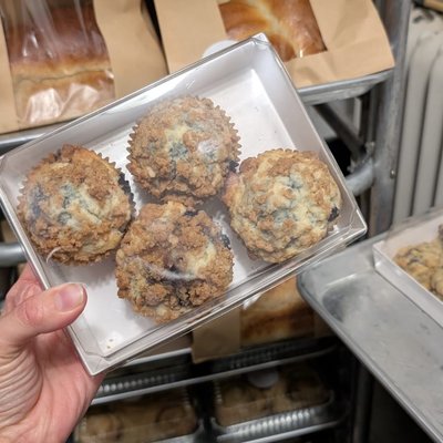 4 Blueberry Muffins