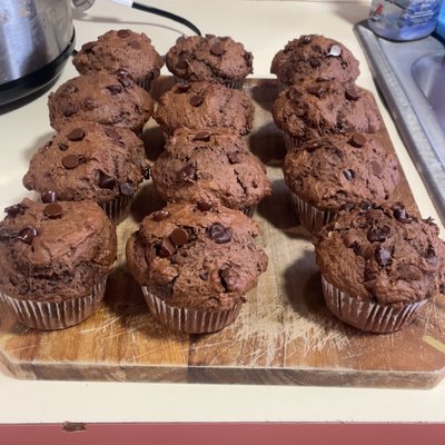 Double Chocolate Chip Muffins