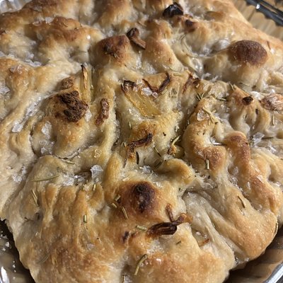 Garlic Rosemary Sea Salt Focaccia 