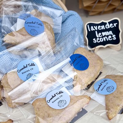 Lavender Lemon Cream Scones