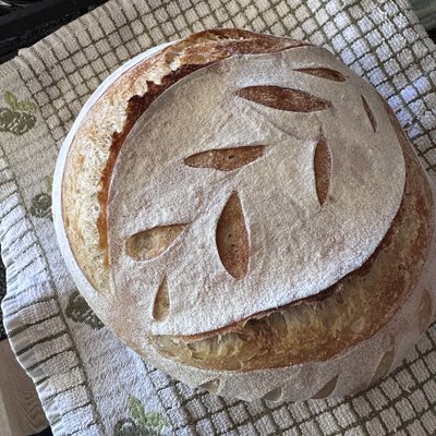Sourdough croissant loaf 