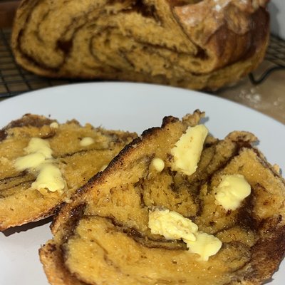 Pumpkin Cinnamon Swirl Loaf