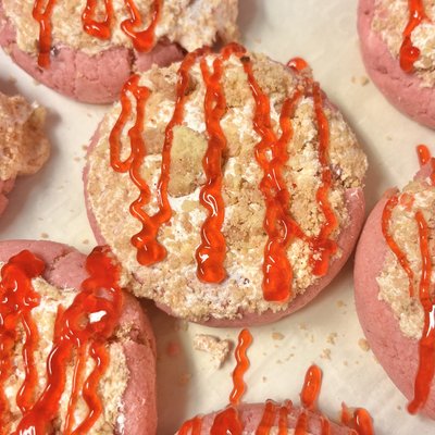 Strawberry Shortcake Stuffed Cookies  