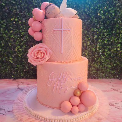 Baptism/Christening Cake 20-25 Servings 