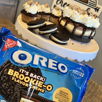 Brookie-O (brownie, oreo, cookie dough)