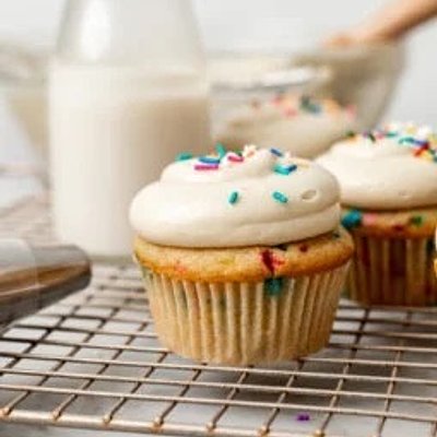 Plant-Based Funfetti Cupcakes