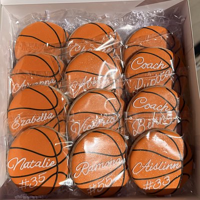 Custom Name Sports Cookies
