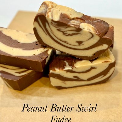 Peanut Butter Swirl Fudge (1/2 Pound)