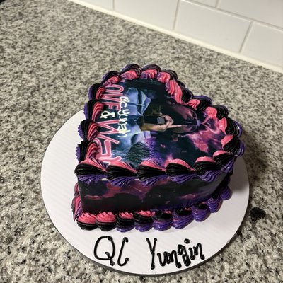 6inch Custom Heart Cake
