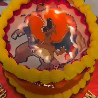 10” BURN Round Cake 