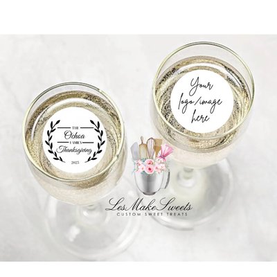 Custom Edible Wafer Drink Toppers